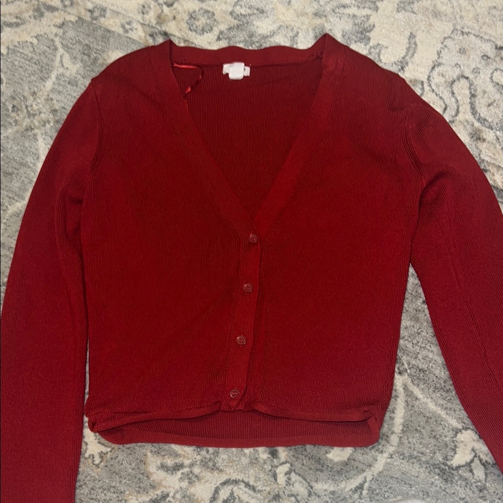 Garage Women's Red Cardigan Sweater